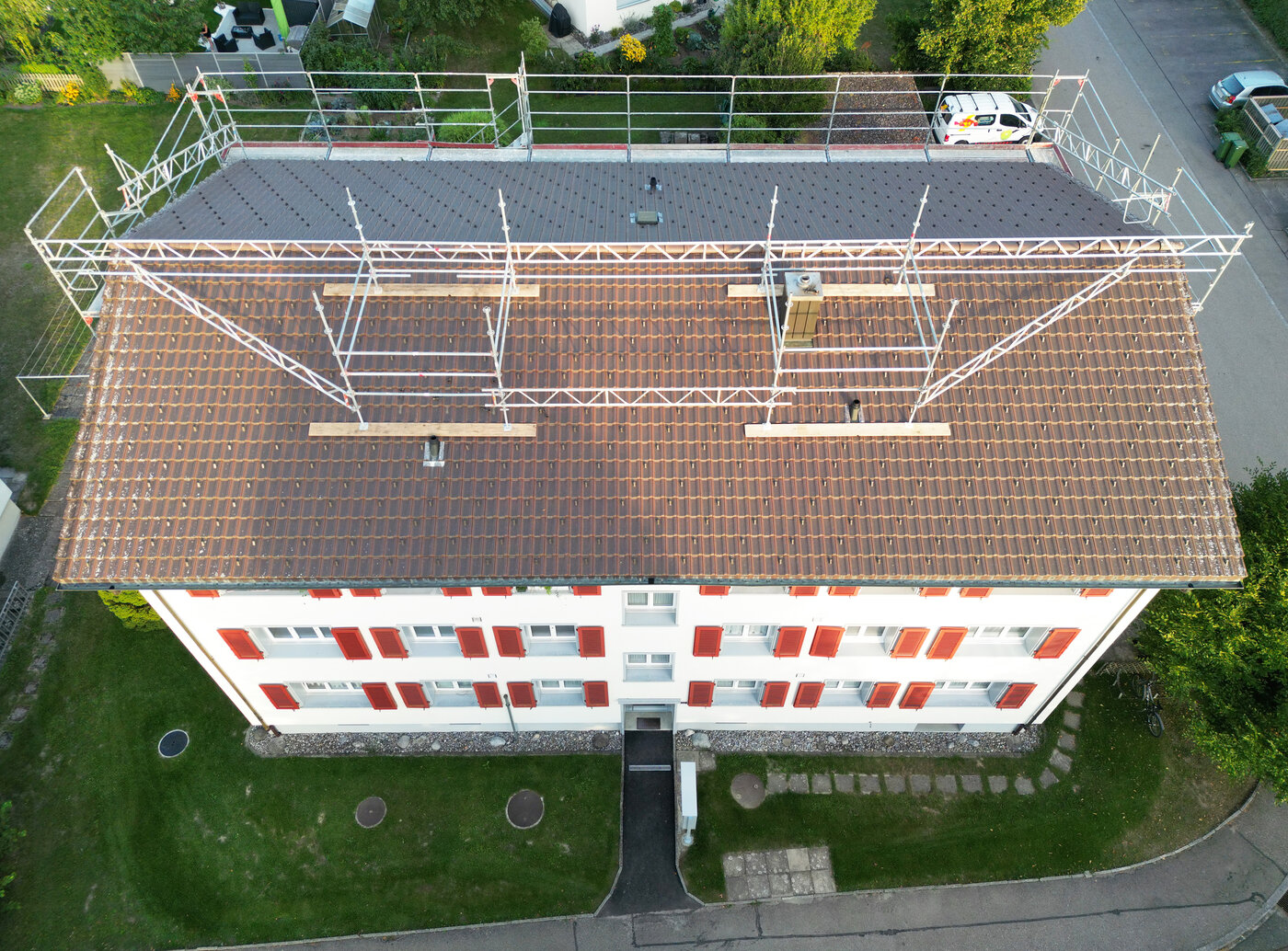 Sicherung im Firstbereich, Ersigen | © Tom Van Egmond Arbeitssicherheit | © Tom Van Egmond