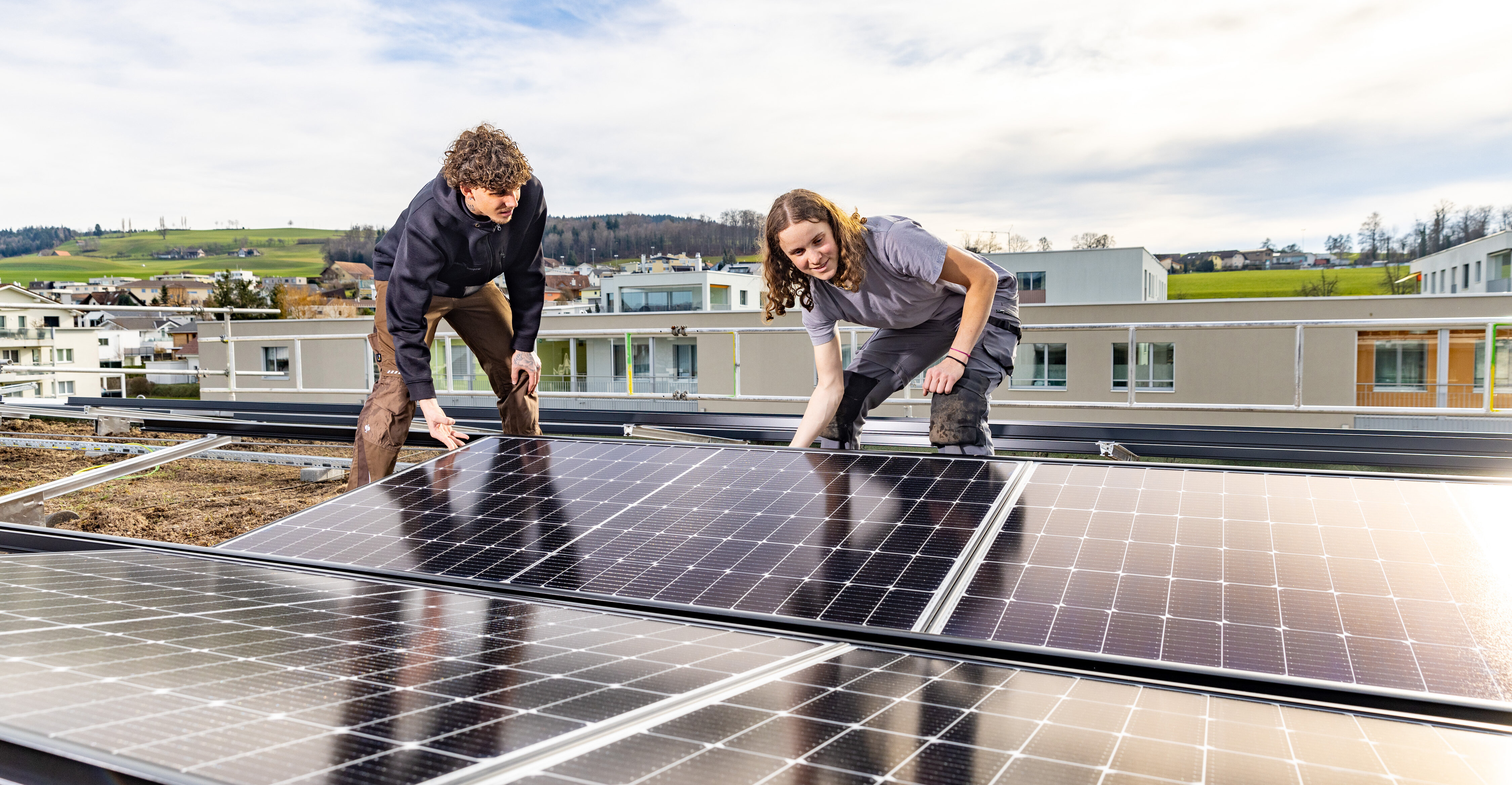 BE Netze AG Nottwil, Berufslehre | © Swissolar / Reto Schlatter