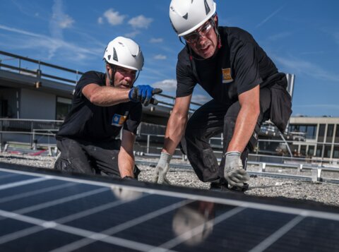 Solarprofis Shooting 2023 | © Swissolar / Dominic Nahr