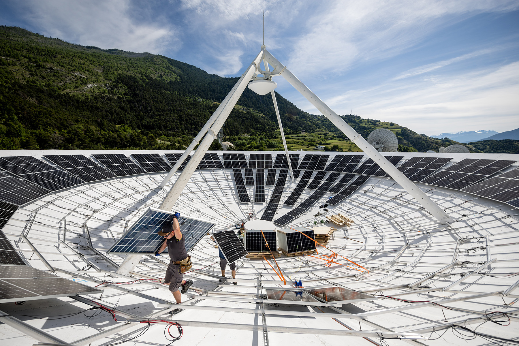 Leuk Signalhorn PV-Anlage | © CKW AG