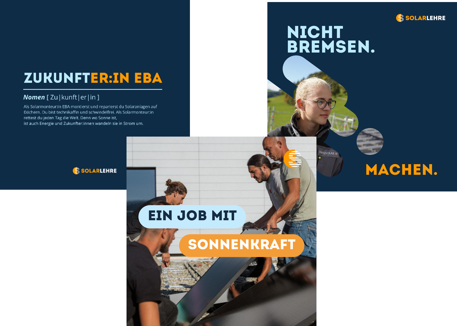 Ein paar Beispiele von Posts | © Swissolar Ein paar Beispiele von Posts | © Swissolar