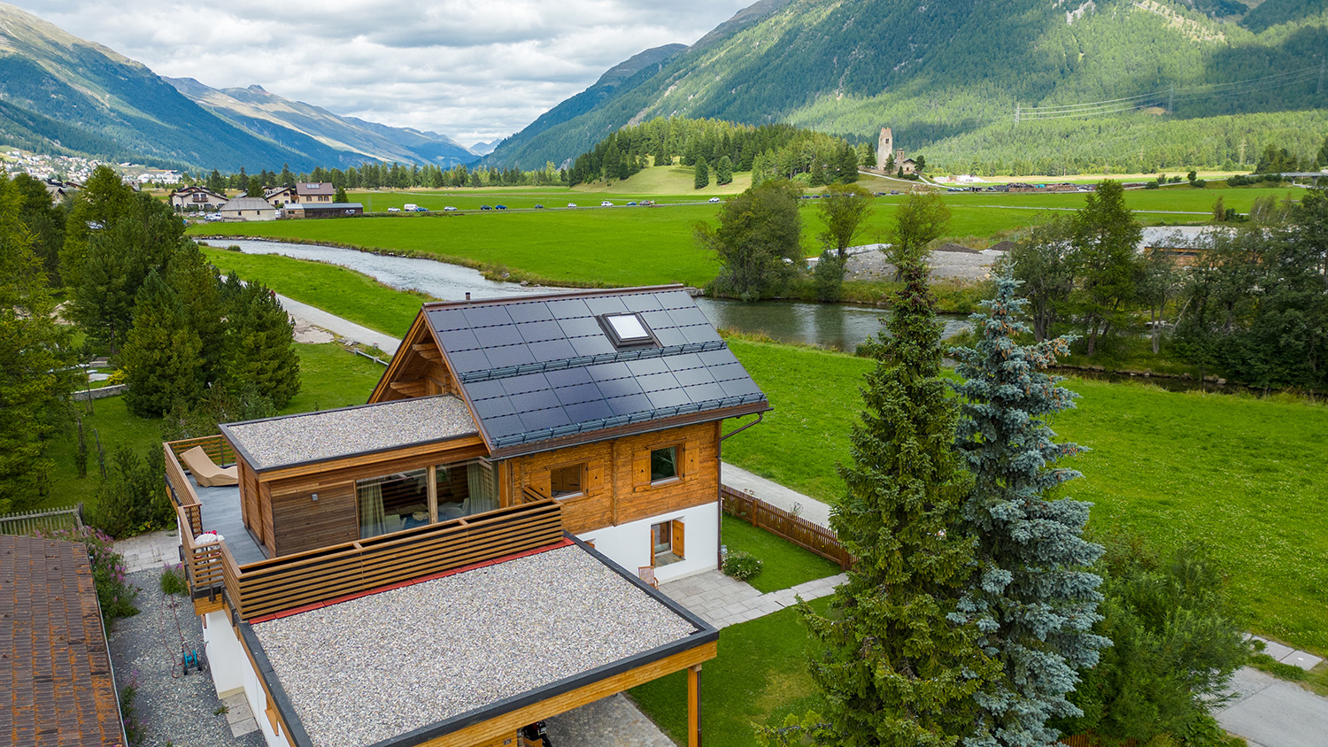 Schrägdach Indach PV | © 3S Swiss Solar Solutions AG