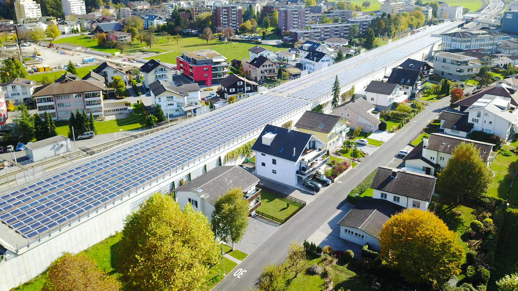 Autobahnüberdachung von Stansstad | © Plan E AG